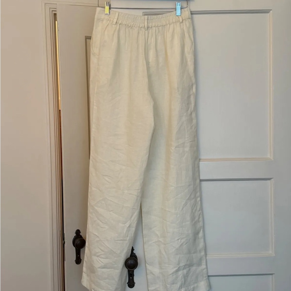 Donni Linen Pleated Trouser NEW - Picture 3 of 5